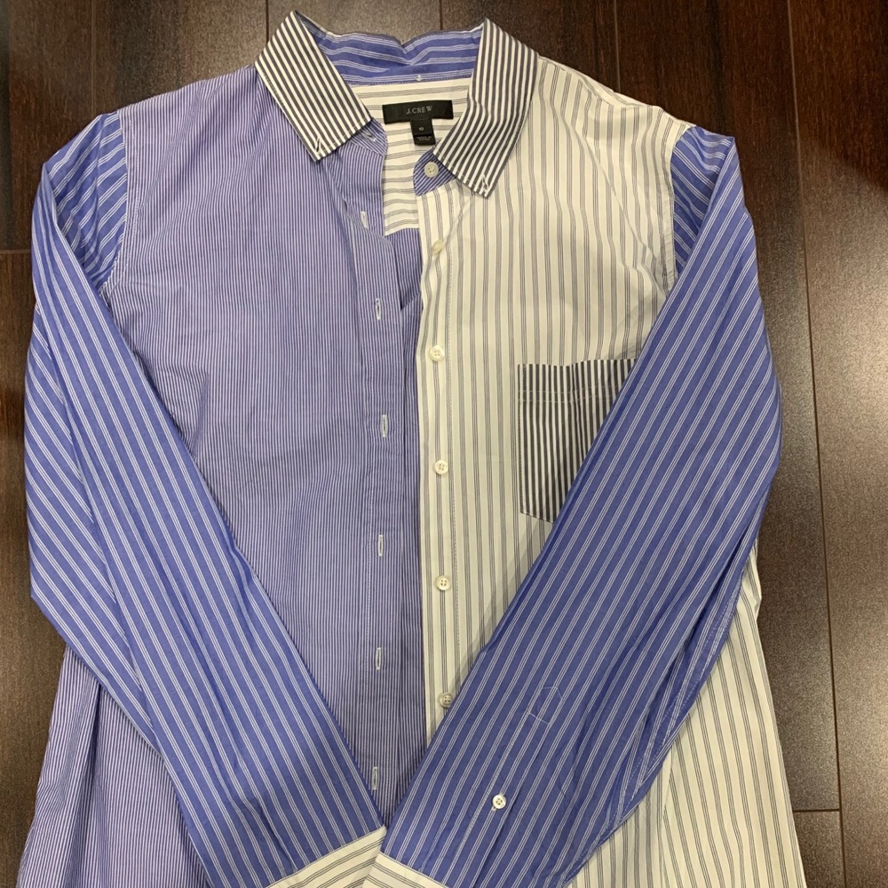 J.Crew Button Down Multi-Patterned Shirt - image 1